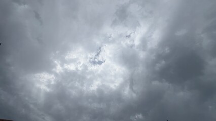  Shot of a cloudy sky representing overcast weather.