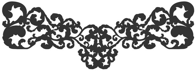 Floral ornament figure; old style decoration