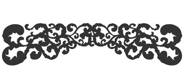 Floral ornament figure; old style decoration