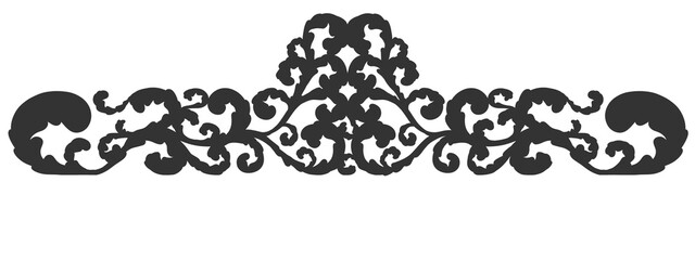 Floral ornament figure; old style decoration