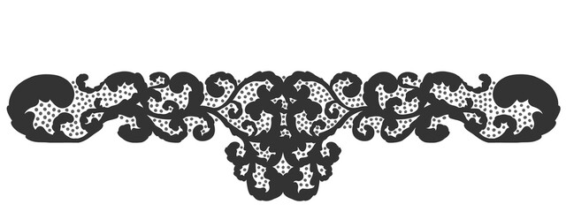 Floral ornament figure; old style decoration