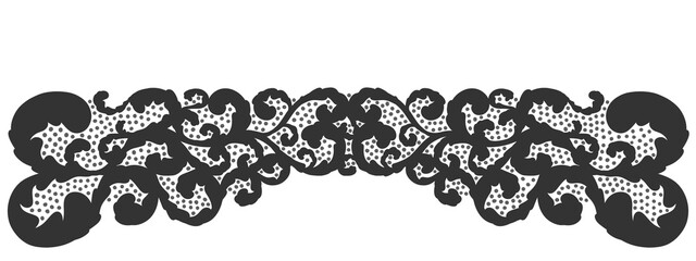 Floral ornament figure; old style decoration