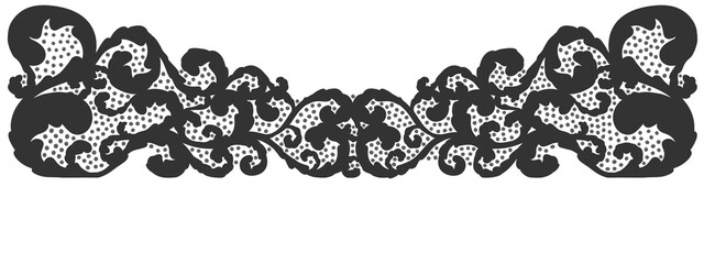 Floral ornament figure; old style decoration