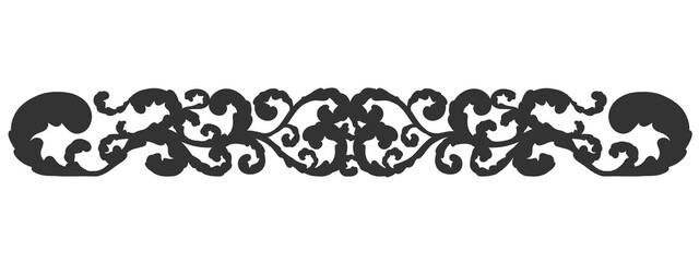 Floral ornament figure; old style decoration