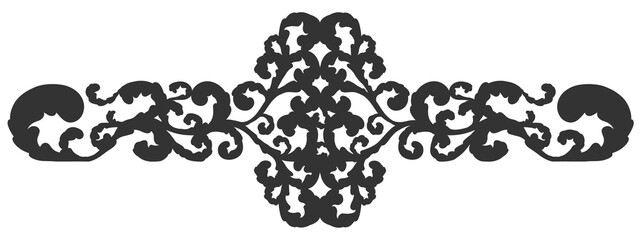 Floral ornament figure; old style decoration