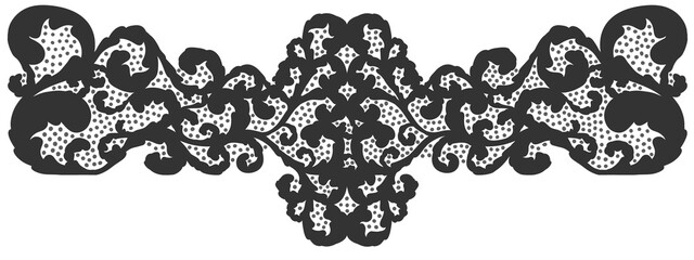 Floral ornament figure; old style decoration