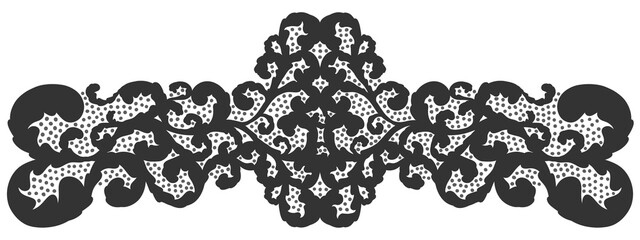 Floral ornament figure; old style decoration
