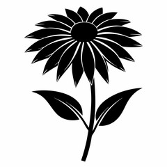 Coneflower Black silhouette