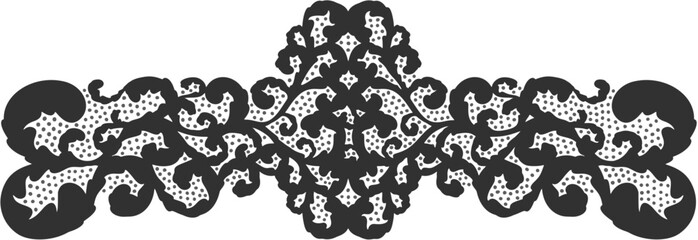 Floral ornament figure; old style decoration