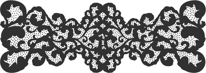 Floral ornament figure; old style decoration