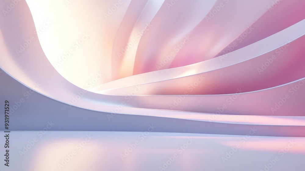 Aufkleber 3d rendering of an abstract background suitable for product display in an exhibition setting