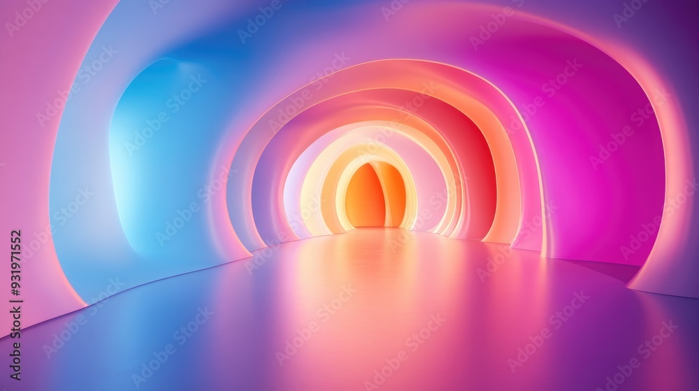 Poster 3d rendering of an abstract background suitable for product display in an exhibition setting