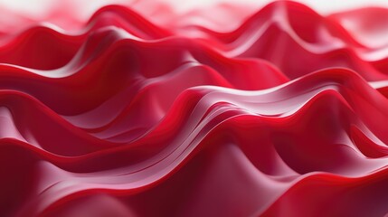 Obraz premium 3D rendering of fluid undulating sheets in an abstract design