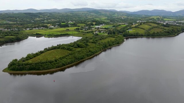 Aerial view of the townland of Revlin by Donegal town, Ireland