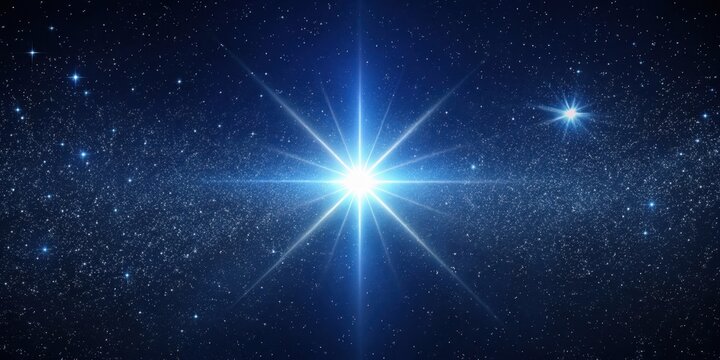 Bright Sirius star in the night sky with detailed background, captured with an 80mm refracting telescope, Sirius