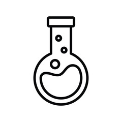 flask icon line vector design in trendy style