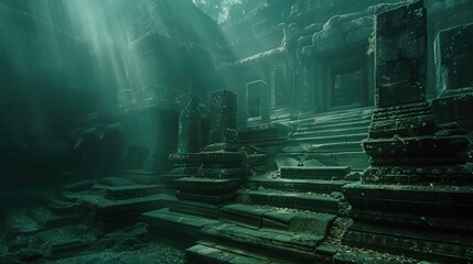 Ancient flooded ruins