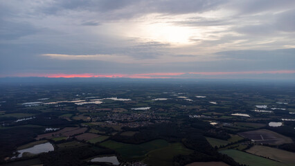 Sunset from the sky