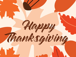   Happy thanksgiving background vector-design