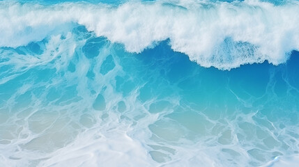 Vitality of blue energy and clear ocean water Power