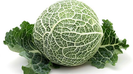Fototapeta premium Fresh Green Savoy Cabbage