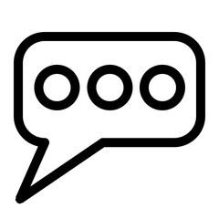 Conversation speech bubble icon symbol