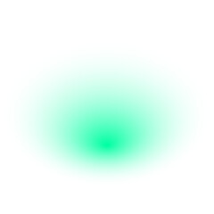 Blue glowing light effect on transparent background