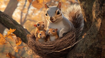 A Mother Squirrel's Love