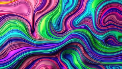 Obraz premium Abstract Swirling Liquid Colors Pattern