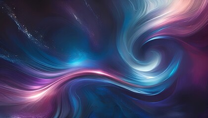 Obraz premium A swirling vortex of cosmic energy, vibrant blues and purples, streaks of light, ethereal, digital art