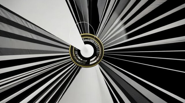 Vintage geometry with hypnotic motion