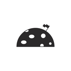 Space icon silhouette. Vector illustration