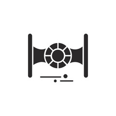 Space icon silhouette. Vector illustration