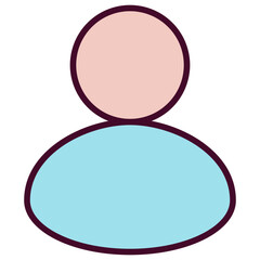 User Outline Color Icon