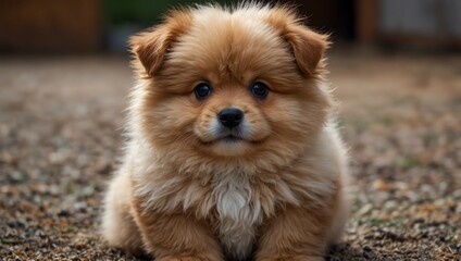 dog on the grass