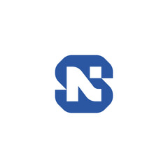 N logo modern, NS icon brand vector symbol