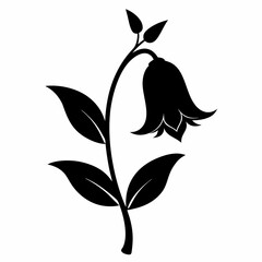 Bellflower Black silhouette