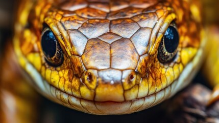 Fototapeta premium Close-up of a lizard's face