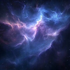 Majestic Nebula Mesmerizing Interstellar Wisps Glimmering Stardust and Shimmering Galactic Tendrils