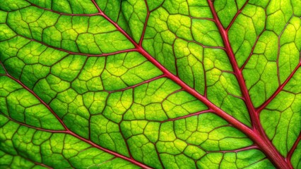 Obraz premium Close-up detailed texture of a sorrel leaf , sorrel, leaf, close-up, texture, veins, green, organic, natural, plant, macro