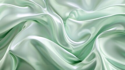 Fototapeta premium Abstract Green Satin Fabric Texture