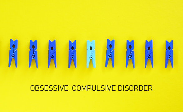 OCD obsessive compulsive disorder is shown using the text