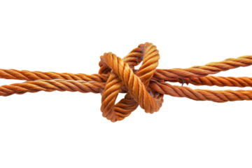 Rope Knot Technique Isolated On Transparent Background