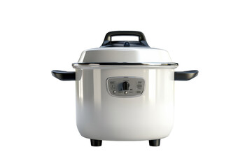 Stainless steel rice cooker Isolated On Transparent Background