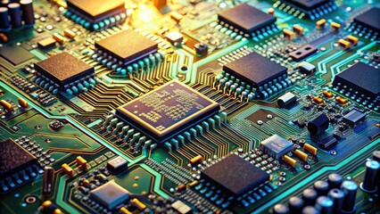 Obraz premium electronic circuit board