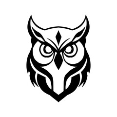 owl in the form of a logo