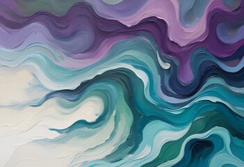 Fototapeta premium Vibrant Oil Paint Streaks and Textures in Bold Color Palette