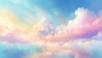Obraz premium colorful background with clouds