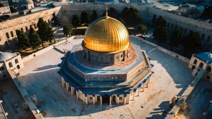 Perfect Symmetry and Historic Contrast: The Dome of the Rock and Jerusalem's Old City