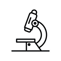 Microscope zoom laboratory icon line vector design in trendy style